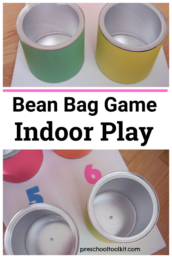 Bean bag game indoor play for toddlers and preschoolers