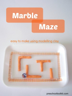 Marble maze kids craft