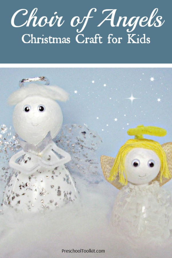 preschool angel Christmas recycled craft