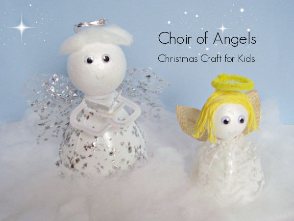 kids angel craft for Christmas season