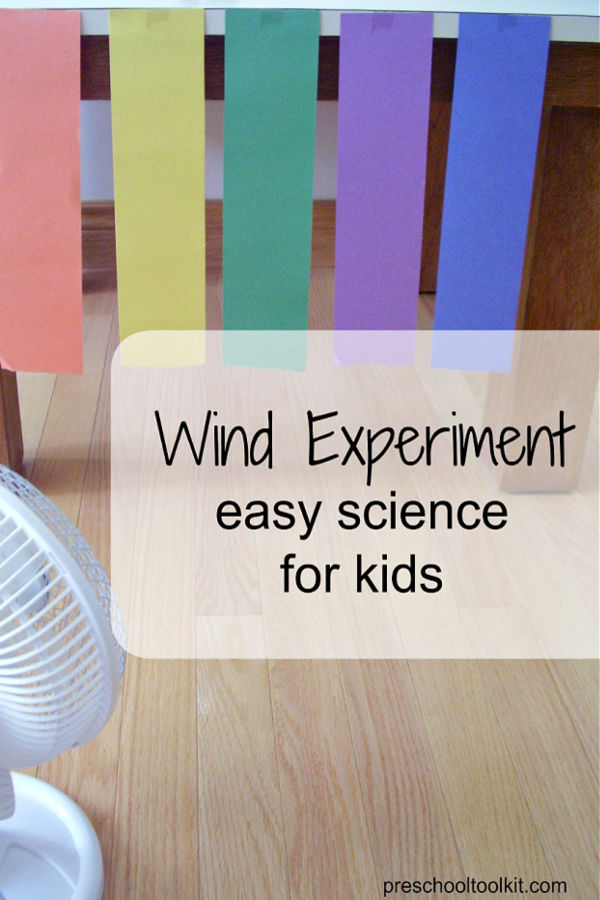 wind science experiment for preschool and kindergarten