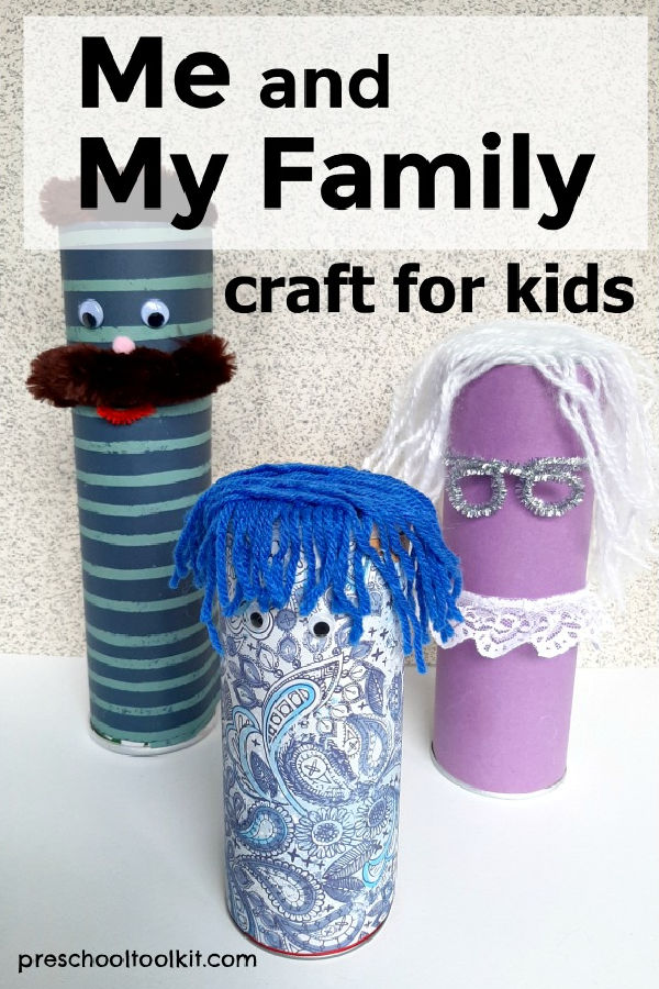 Members of my family craft for kids