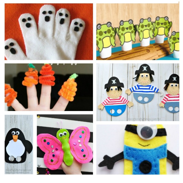 Homemade finger puppets for kids