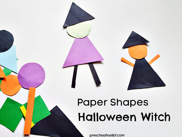 halloween witch kids paper craft