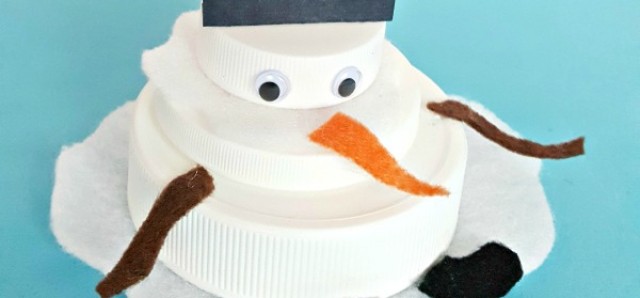 Melting snowman winter craft for kids