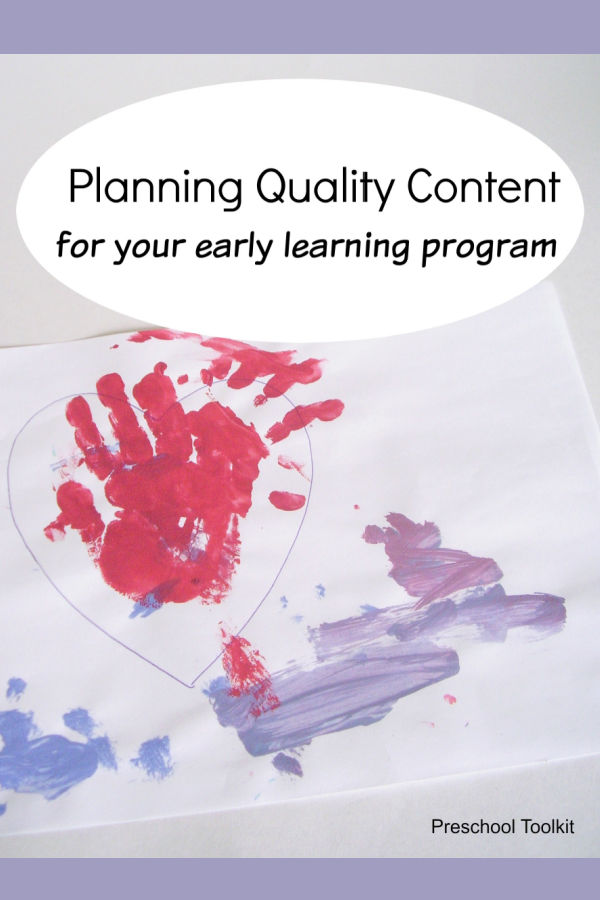 how to choose content for preschool program