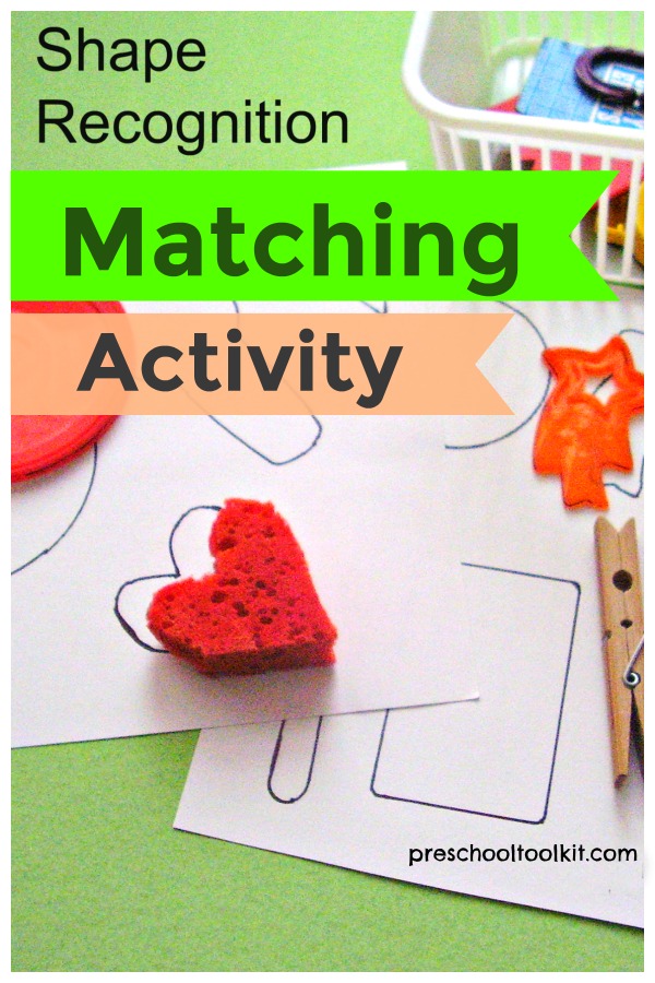 Shape recognition preschool activity