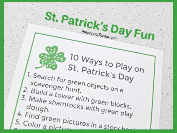 fun ideas for kids on St. Patrick's Day