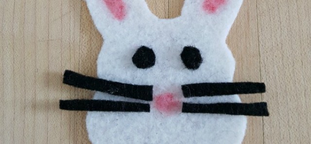 Bunny fridge magnet craft for kids