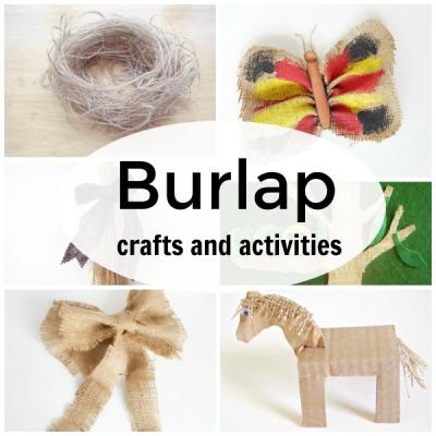 how to use burlap in crafts