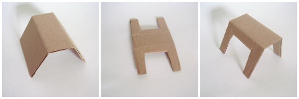 Cardboard animals easy to make for small world play