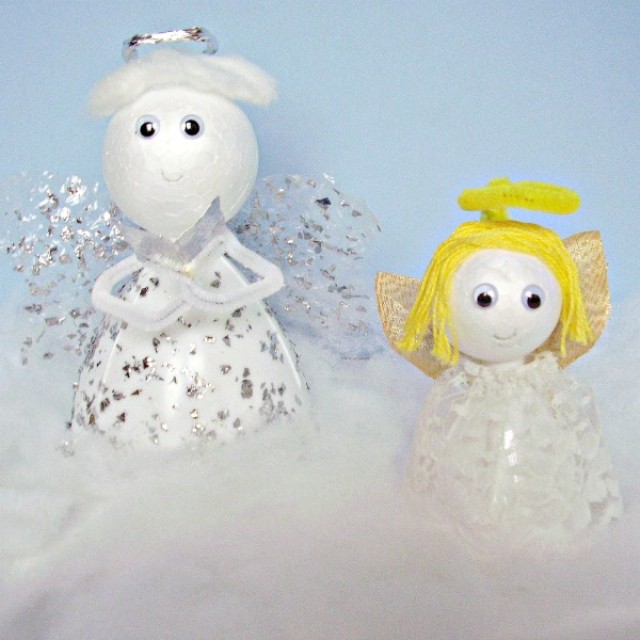 Christmas craft making beautiful angels to sing in a choir