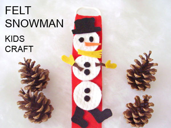 preschool snowman felt craft