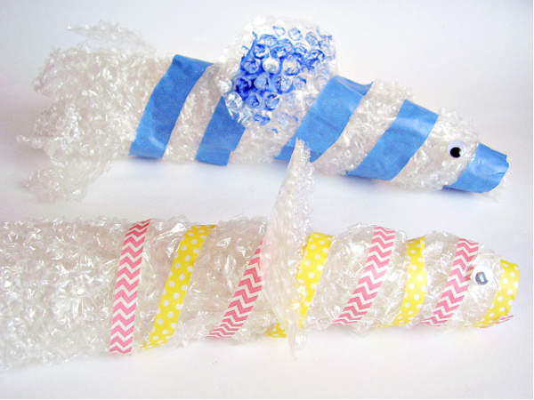 Fish craft recycled materials kids activity