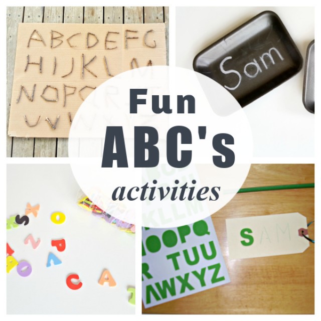 Fun preschool activities to learn letters of the alphabet