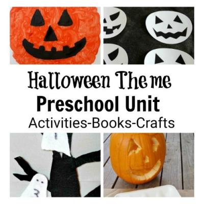 Halloween preschool unit with activities books crafts