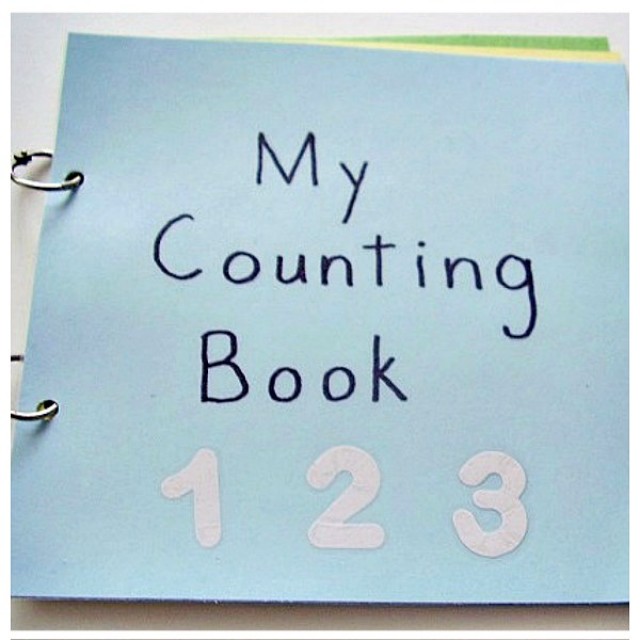 Kids can make a picture book to support early counting skills