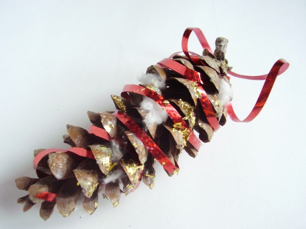 Create a pine cone ornament for Christmas