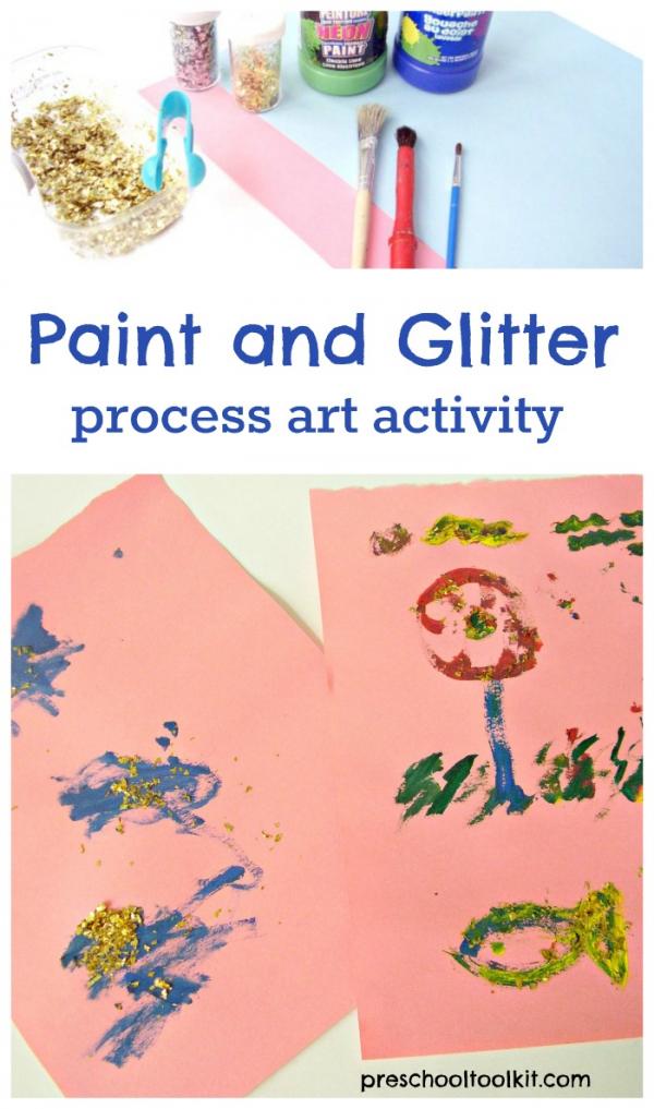 Painting process art activity