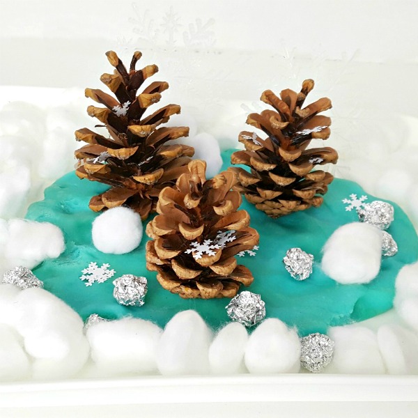 Icy Ornament Sensory Play • Little Pine Learners