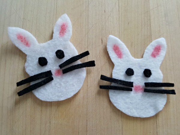Bunny fridge magnets craft for kids