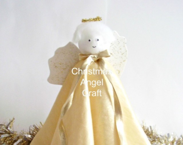 Christmas angel decoration family craft