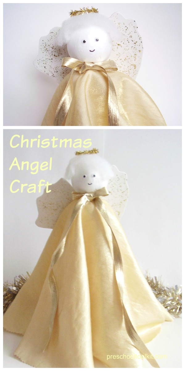 Beautiful Christmas Angel: Fun and Easy Family Activity » Preschool Toolkit