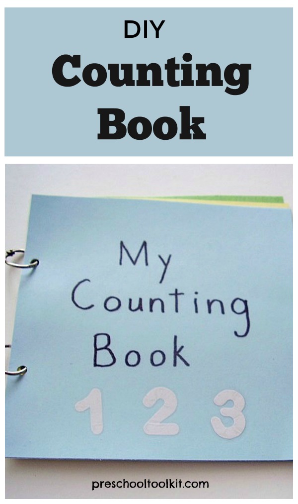 Counting book preschool math activity