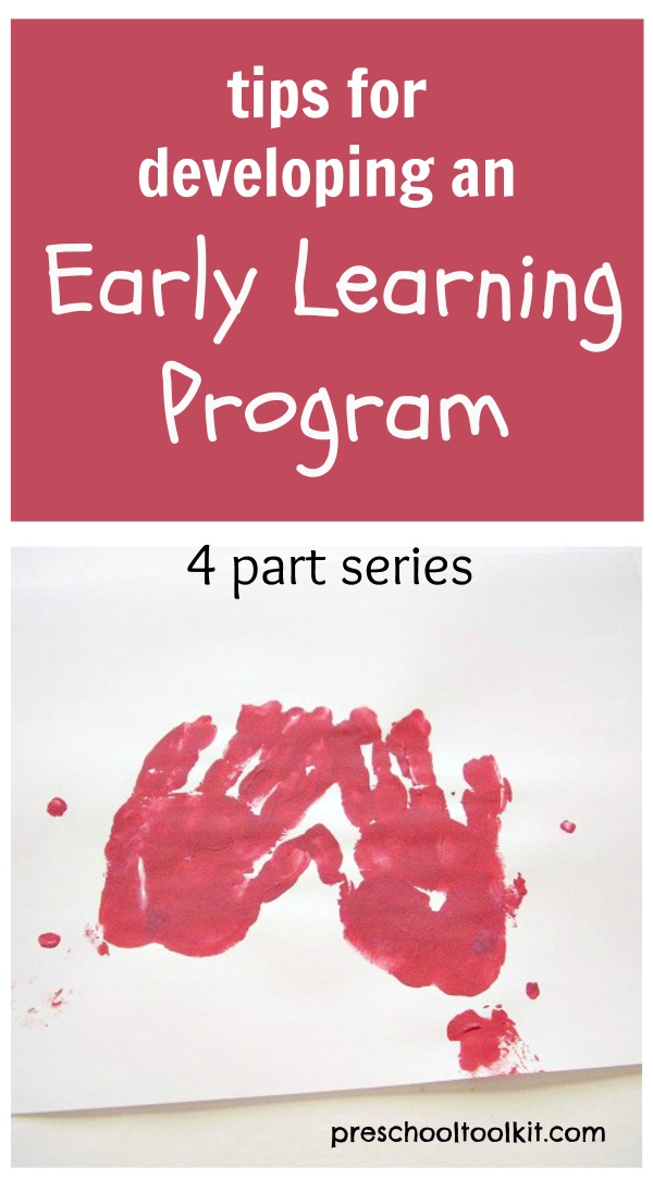 Tips for developing an early learning program
