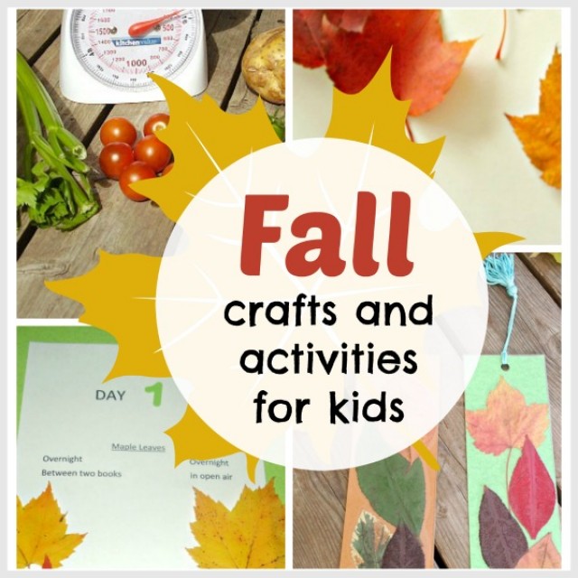 Fall themed crafts and activities for kids