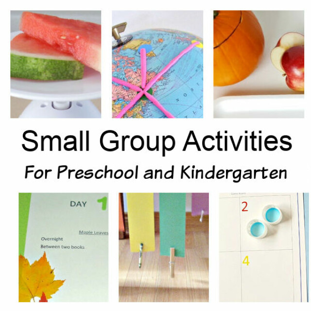 fun and easy small group activities for preschool and kindergarten