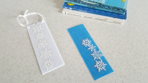 Snowflake bookmark kids craft