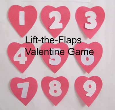 Lift the flaps Valentine game