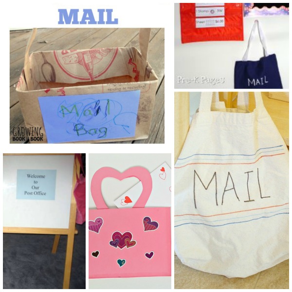 Mailbag crafts for delivering mail in kids dramatic play