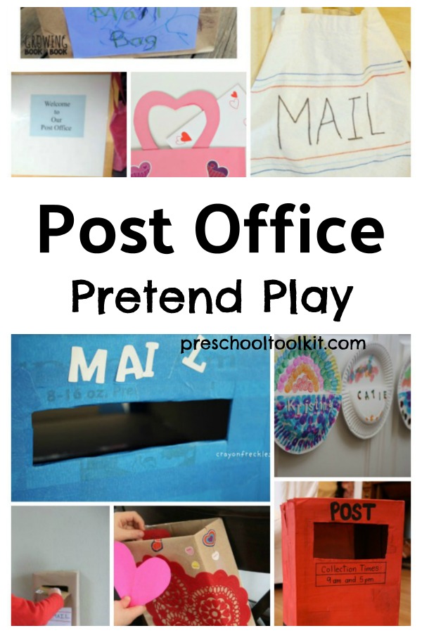 Post office dramatic play centers for preschoolers