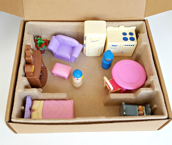 small world house in a box for kids pretend play