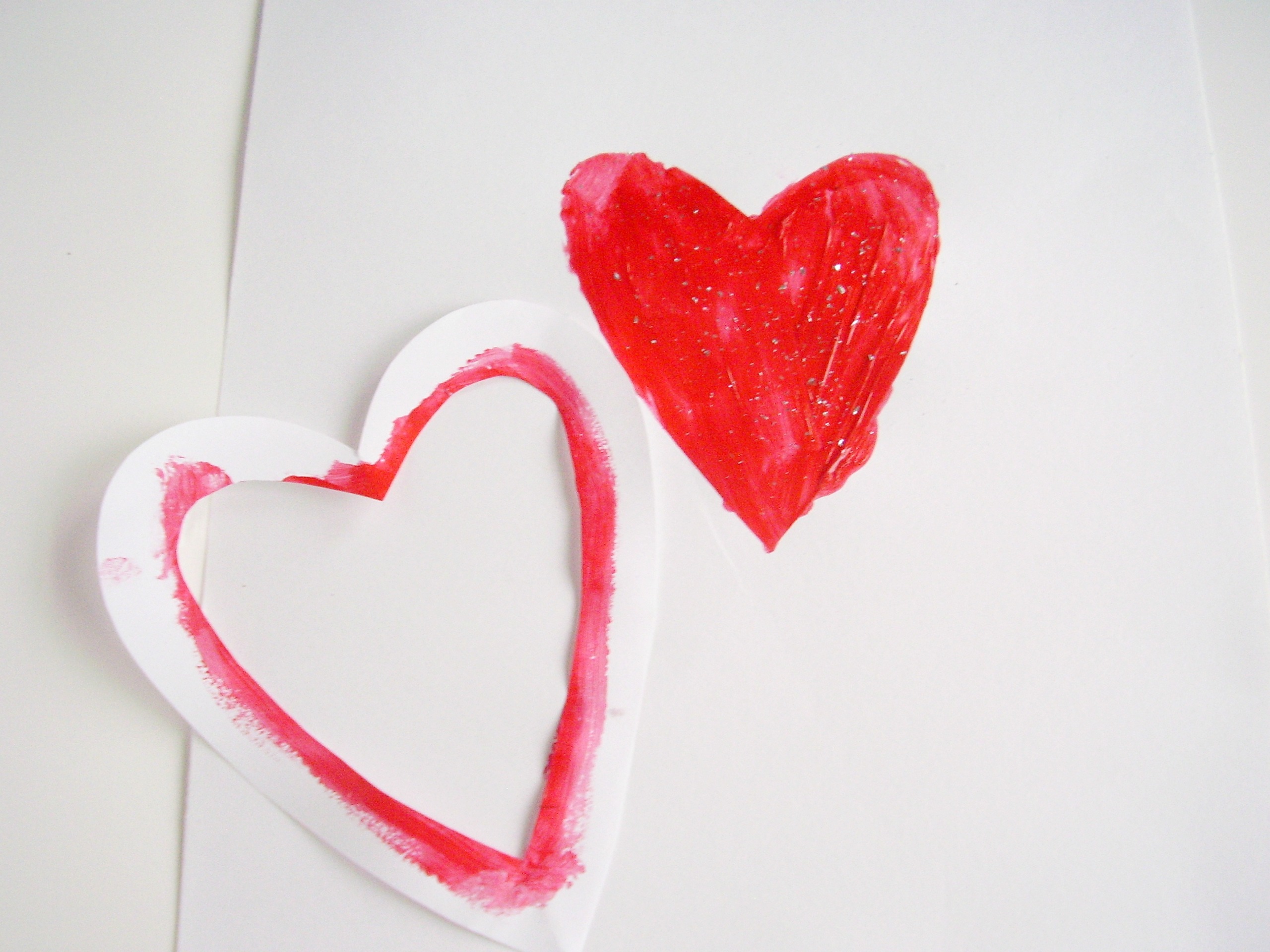 Easy Stencils Kids Can Make for Painting Valentines » Preschool Toolkit