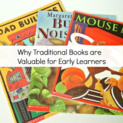 Support early literacy skills with traditional books