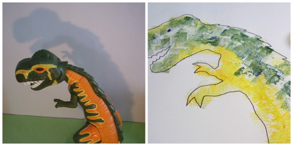 Dinosaur art activity for preschoolers