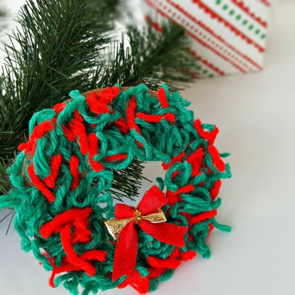 Christmas wreath ornament kids craft