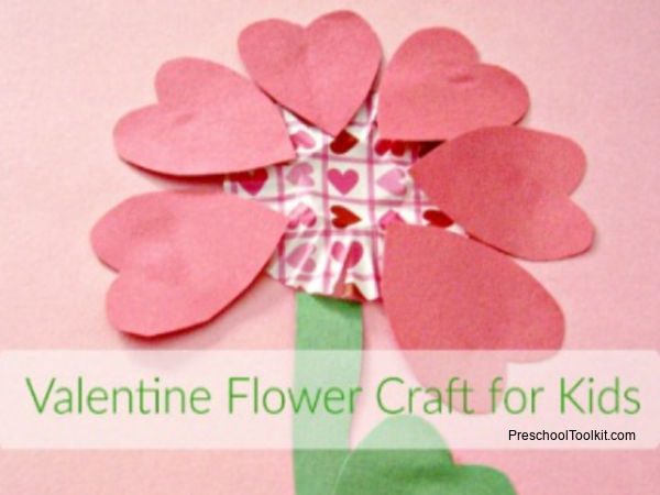 preschool Valentine paper craft
