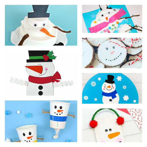 preschool snowman crafts easy to make with everyday craft supplies