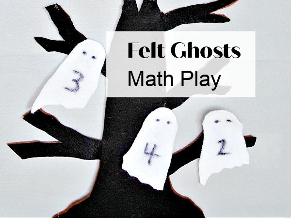felt board Halloween ghosts activity