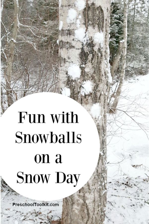 winter outdoor play with kids snowball games
