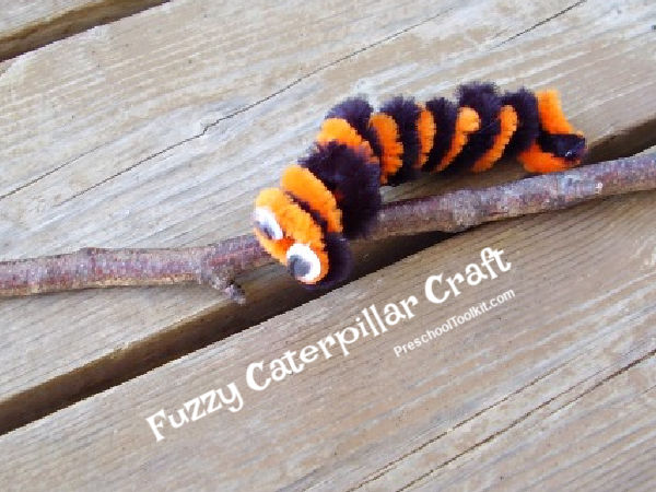 caterpillar spring craft for kids