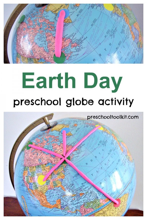 Globe activity for kids to celebrate Earth Day