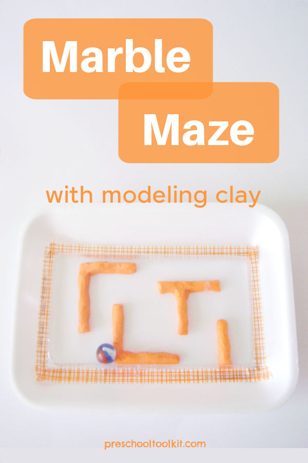 kids maze playdough craft