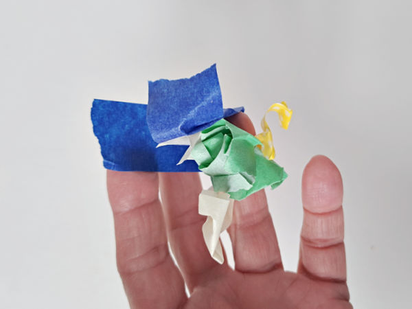 preschool play idea with masking tape