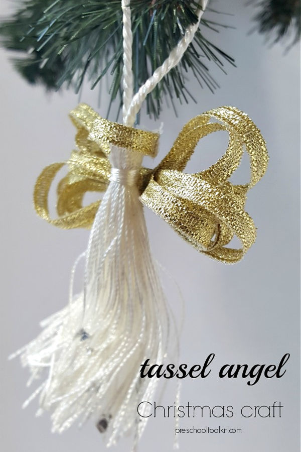 easy preschool angel craft for Christmas