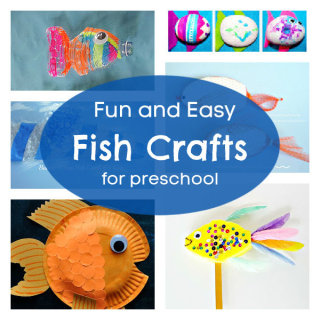 Fun and easy fish crafts for preschool and kindergarten